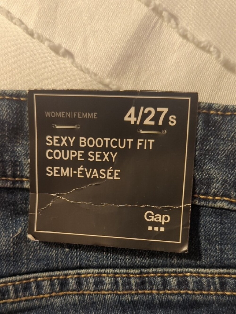 GAP Women's Dark Blue Boot-Cut Jeans - Picture 4 of 4